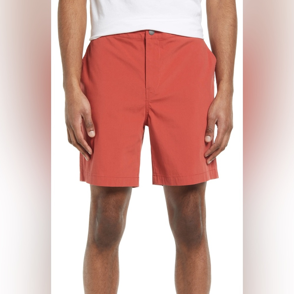 Treasure & Bond Men’s Elastic Waist Shorts in Orange Size 2XL NWT